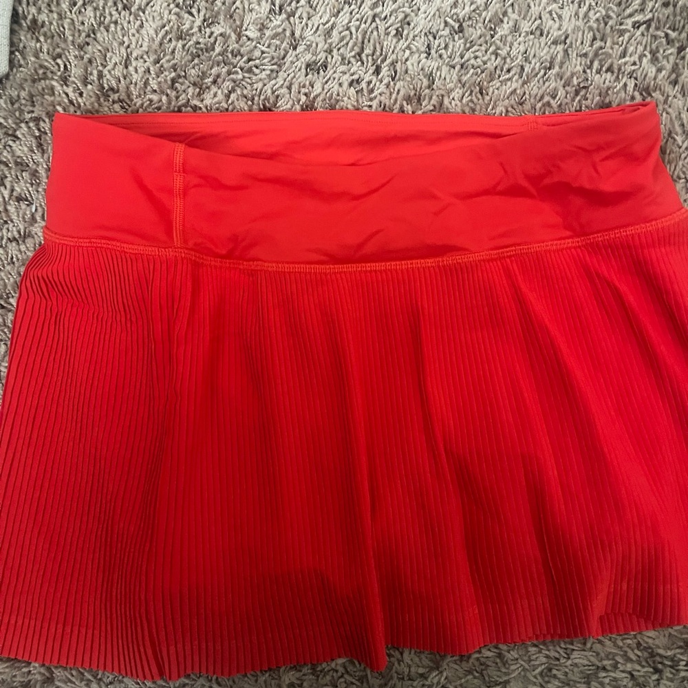 lululemon athletica Red Pleated Athletic Skirt - Picture 3 of 6